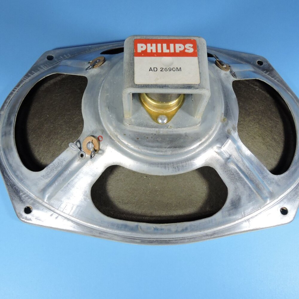 Vintage Philips AD2690M 6" x 9" Speaker 8 Ohm For Home Or Classic Car